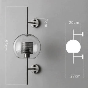 Wall-mounted wall sconce for bedroom
