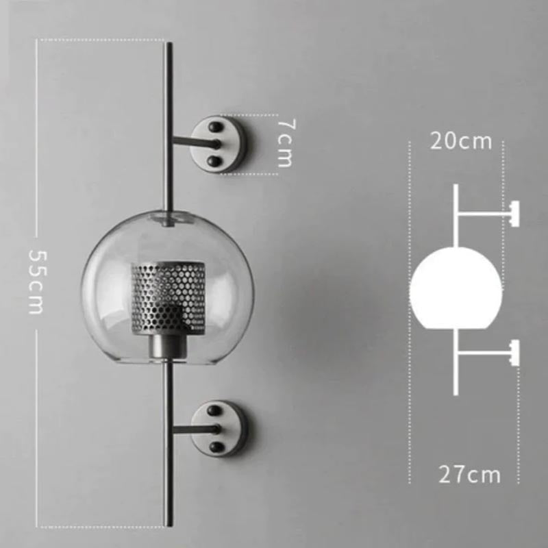 Wall-mounted wall sconce for bedroom