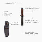 TrailForge Pro Grip Outdoor Survival Knife multi-purpose cutting use - OpalDwell