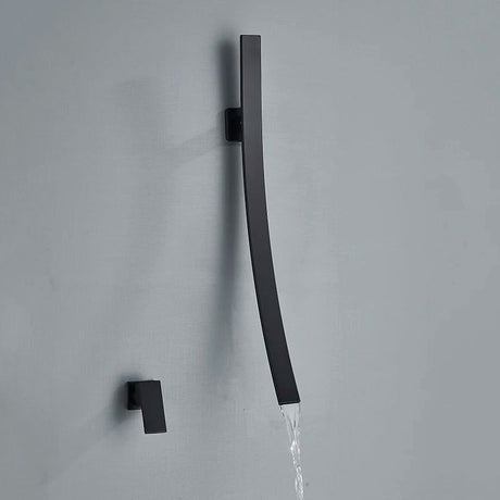 Wall mounted bathroom faucet - minimalist metal body