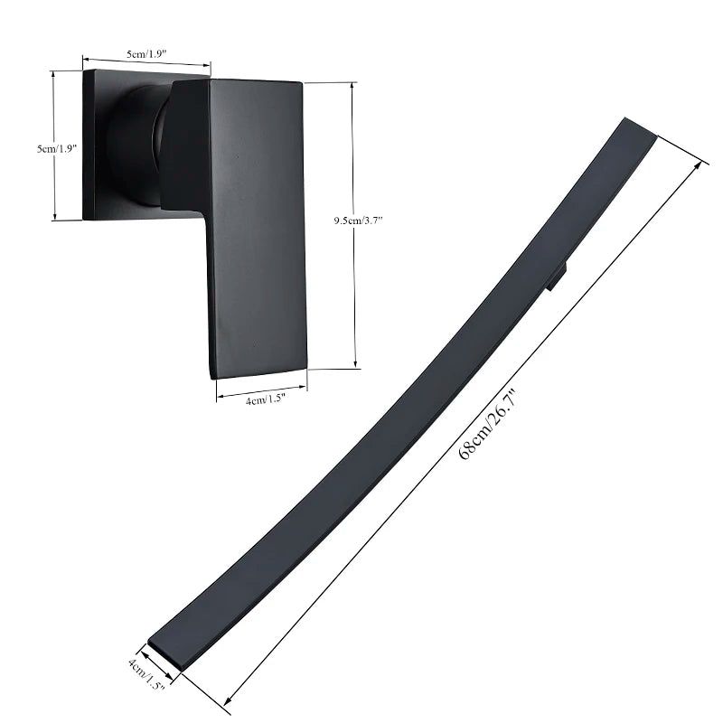 Wall mounted bathroom faucet for small bathroom spaces