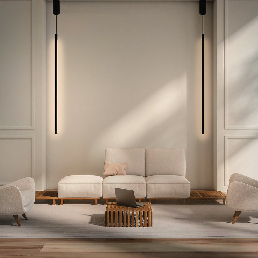 AsterLume Aluminum Pendant Light with LED Remote Control