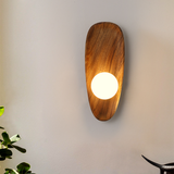 LumiVerde Natural Wood Wall Lamp for Living Room