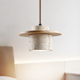Aurelia Travertine Pendant Lamp Retro Matte Finish - OpalDwell