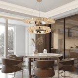 electroplated stainless steel ring chandelier