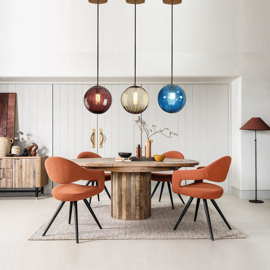 Lumera Bubble Glass Pendant Light - Glass and Iron Minimalist Celestial-Inspired Design | OroDwell