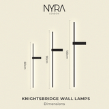 Black Wall Lamp Shadeless Design Accent