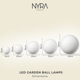 Backyard ambiance light at dusk