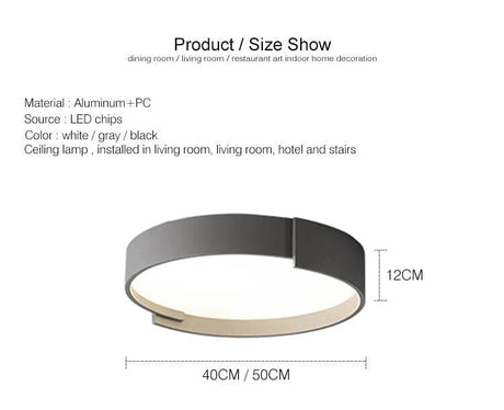 Dimmable LED Ceiling Light Design Detail