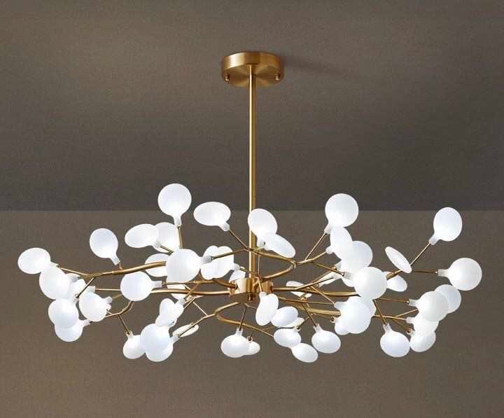 shadeless led chandelier for modern interiors