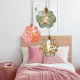 Floral Glass Pendant Light Soft Ambient Glow