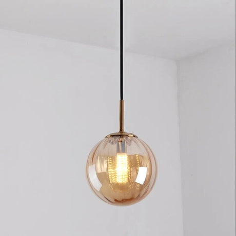 Bubble Glass Pendant Light Interior Styling Example | OroDwell