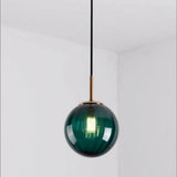 Glass and Iron Bubble Glass Pendant Light Product Photography | OroDwell