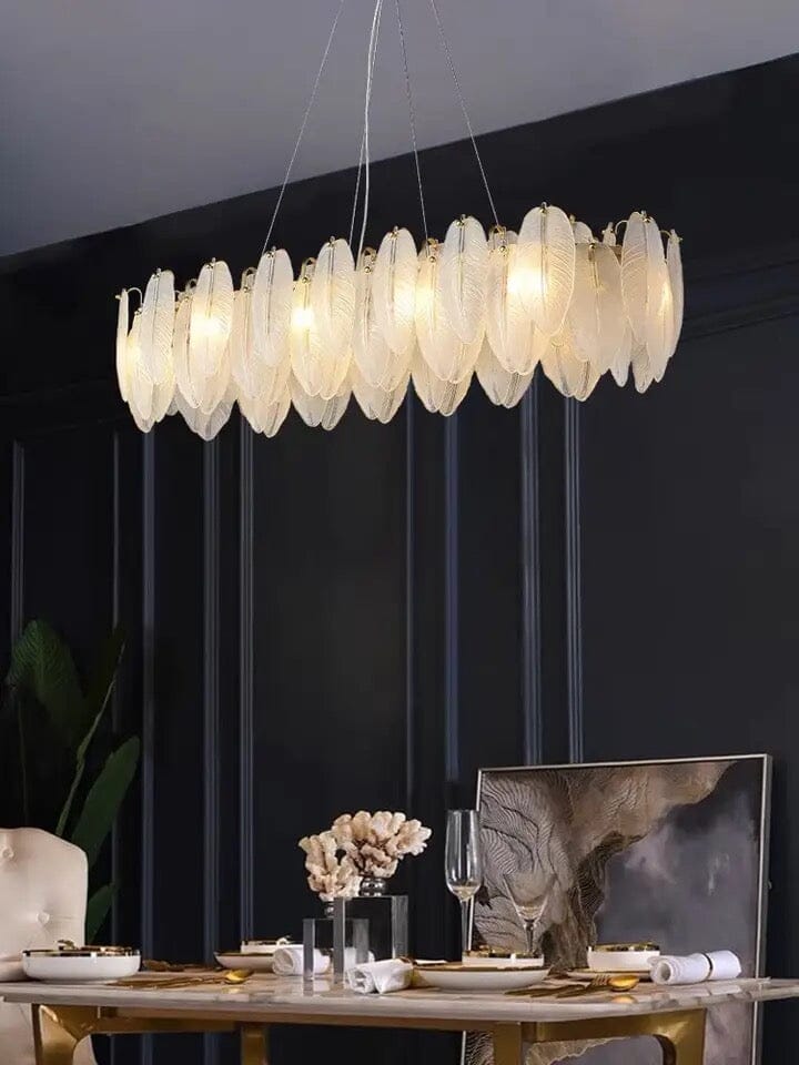 Rose gold lamp base detail