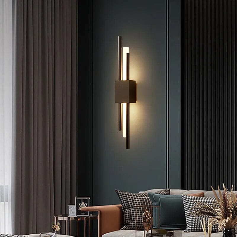 Black wall lamp up and down shade direction
