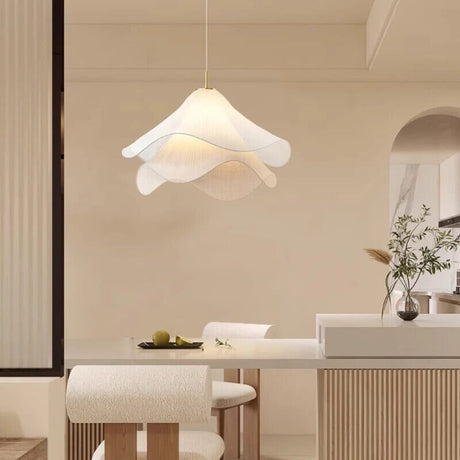 Fabric Floral Chandelier Warm Ambiance for Entryway