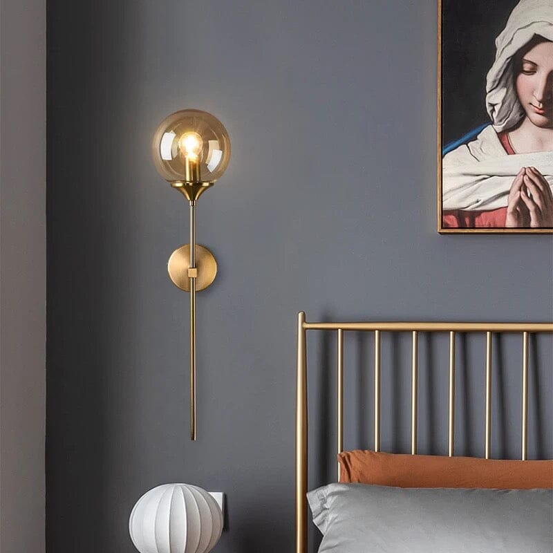 Modern orb wall lamp for living room accent