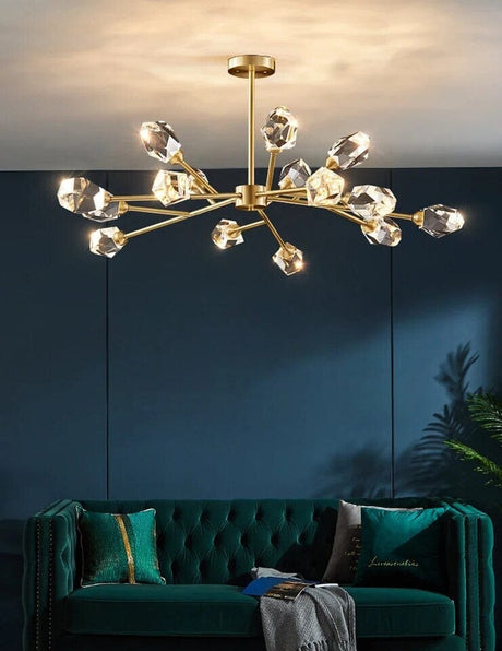 Crystal Pendant Light Installed for Dining Room Lighting | OroDwell