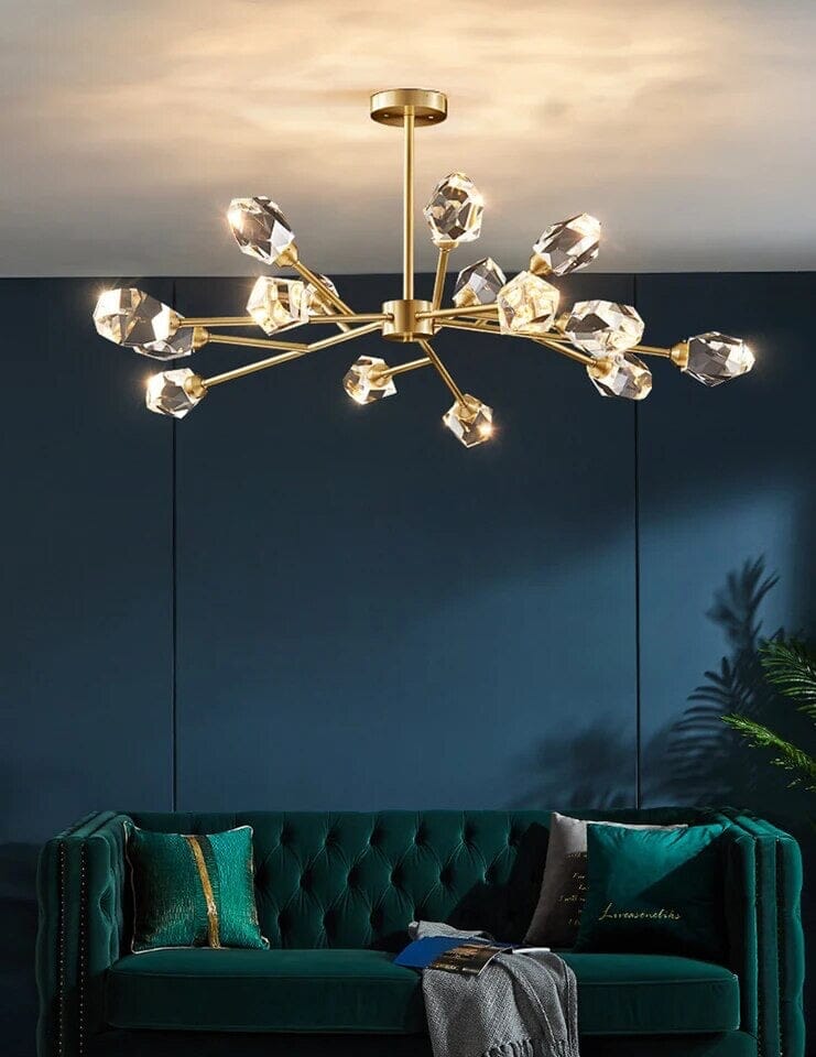 Crystal Pendant Light Installed for Dining Room Lighting | OroDwell