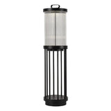 Ribbed glass lantern for garden wall