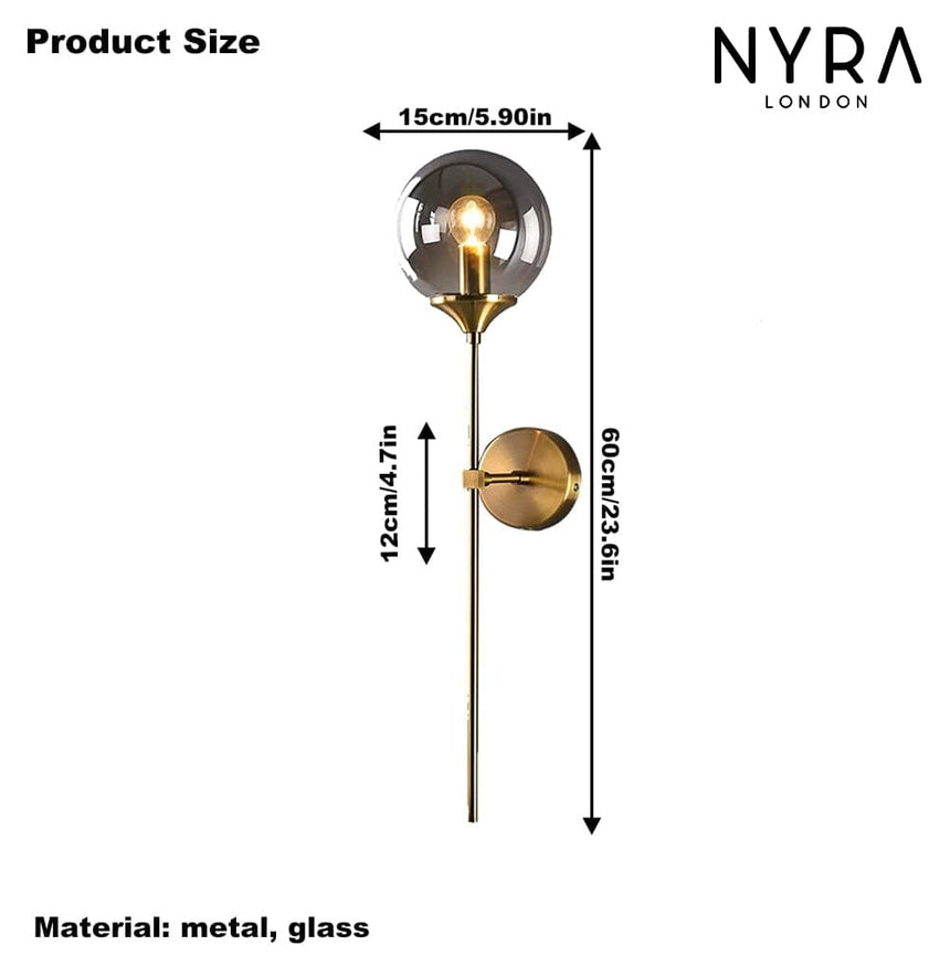 Kitchen wall light with warm glow