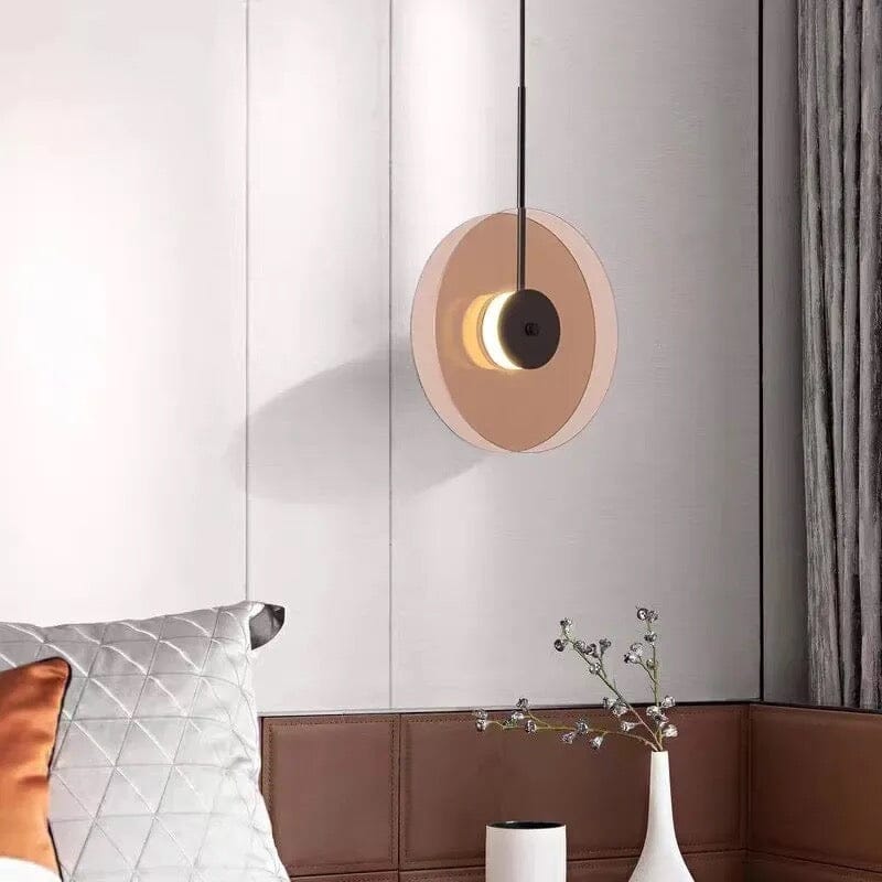 Artistic Disc Pendant Light for Bar and Study