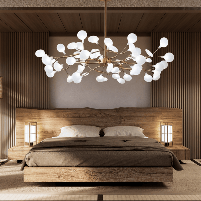 iron chandelier led soft ambient glow for living room