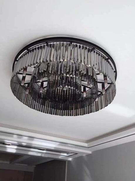 Tavian Grey Crystal Chandelier - Additional View 2