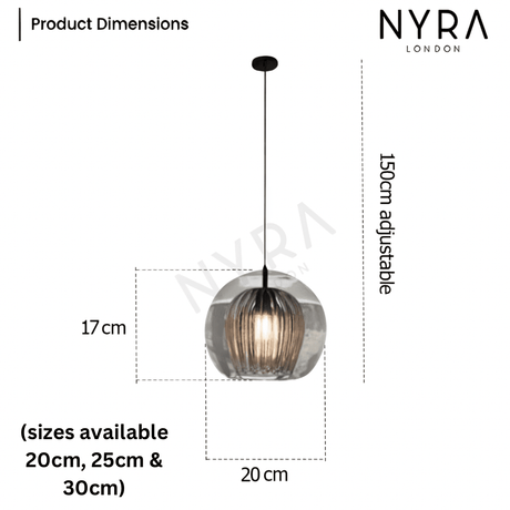 Aluminum and Glass Pendant Light for Dining Room Lighting | OroDwell