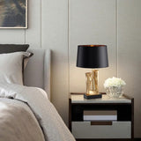Handcrafted table lamp for living space