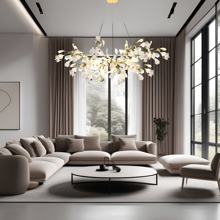 Ceramic chandelier for home decor enthusiasts
