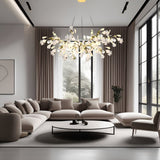 Ceramic Petal Chandelier Additional Angle