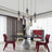 Ashen Flame Glass Pendant Light for Living Room