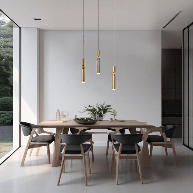 Gilded Bullet Lights – Nordic-Inspired Pendant Light