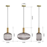 Aveline Pendant Light with Jewel-Tone Glass Colors