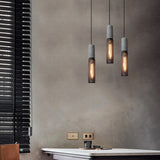 Rustic iron pendant light for living area