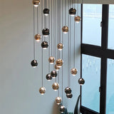 Glass Chandelier Centerpiece for Foyer and Living Room