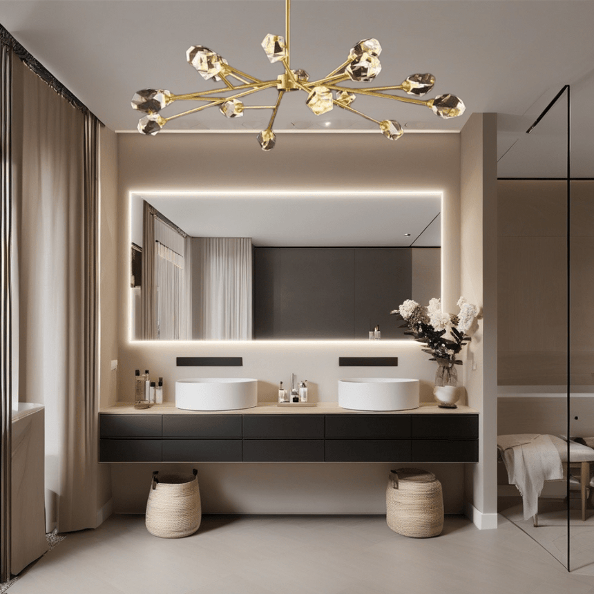 Crystal Pendant Light Design for Living Room Decor | OroDwell