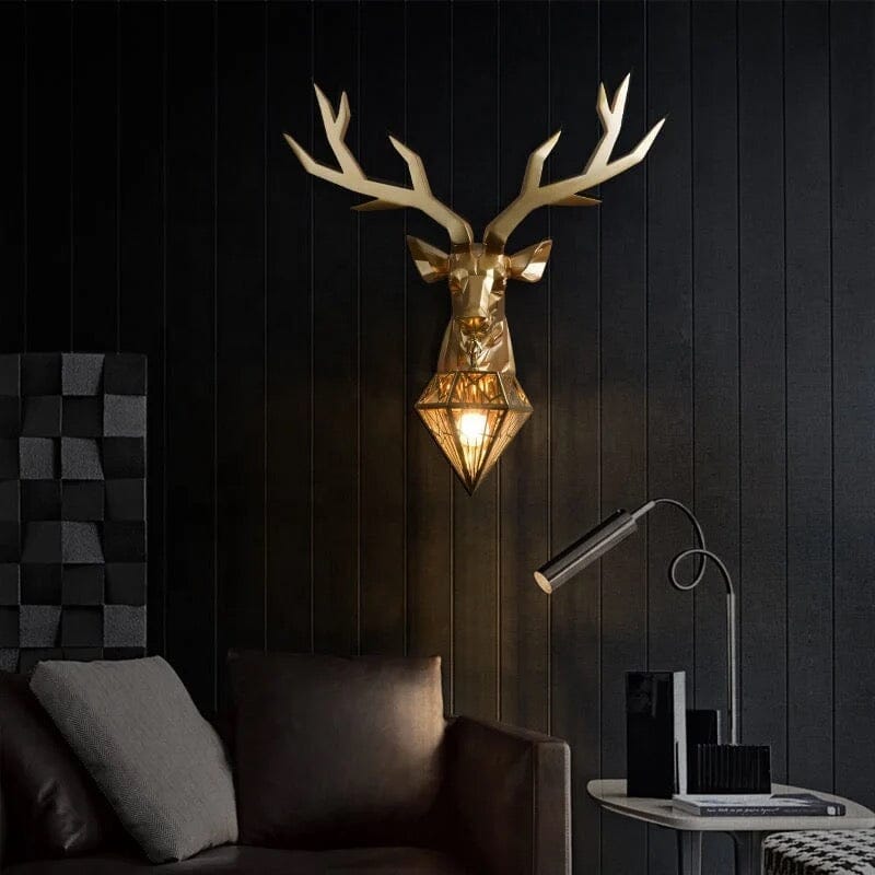 Decorative resin wall lamp for entryway lighting