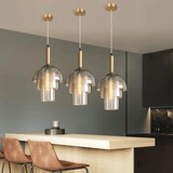 Champagne glass pendant light for dining room