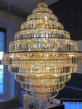 Crystal Chandelier Round Silhouette Design