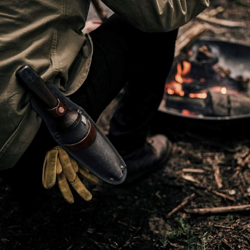 TrailForge Pro Grip Outdoor Survival Knife for camping trips - OpalDwell