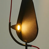 Contemporary black floor lamp for hallway