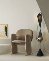 Modern black standing lamp for home decor enthusiasts