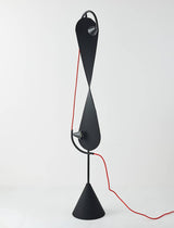 Artistic standing lamp with adjustable light temperature