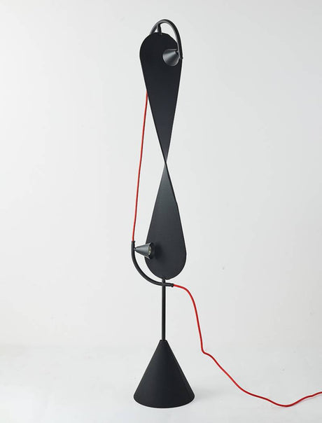 Artistic standing lamp with adjustable light temperature