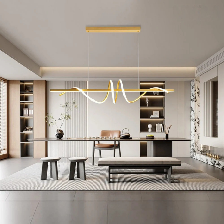 semi-flush mount chandelier for living room