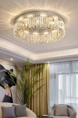 Crystal Ceiling Light Close-Up Detail OpalDwell