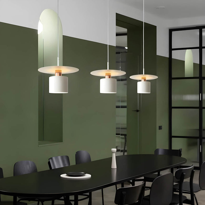 Elegant Minimalist Lines Metal Pendant Light - OroDwell