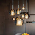 Metal pendant light with sleek modern silhouette
